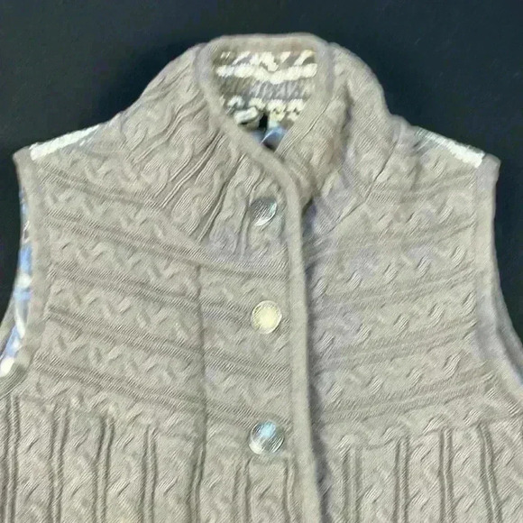 Bob Timley aka women’s sweater vest zipper and button closure pockets size XL - Picture 6 of 12